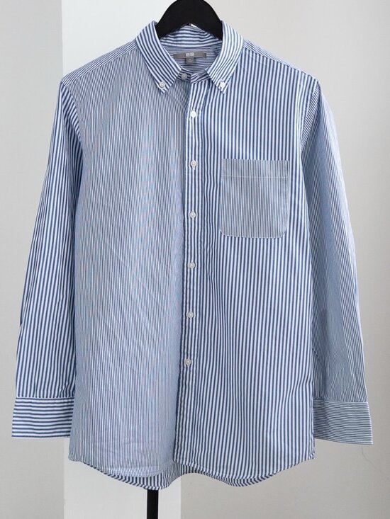 Other - Blue White Striped Button Down Shirt